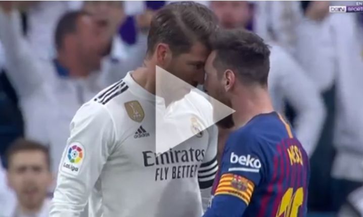 Ramos trafił w twarz Leo Messiego! [VIDEO]
